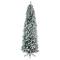 9ft. Unlit Slim Flocked Montreal Fir Artificial Christmas Tree